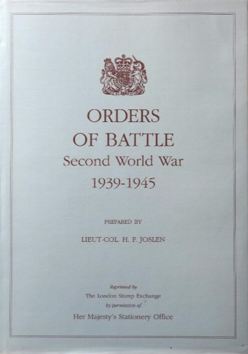 Orders of Battle : United Kingdom and Colonial Formations and Units in ...